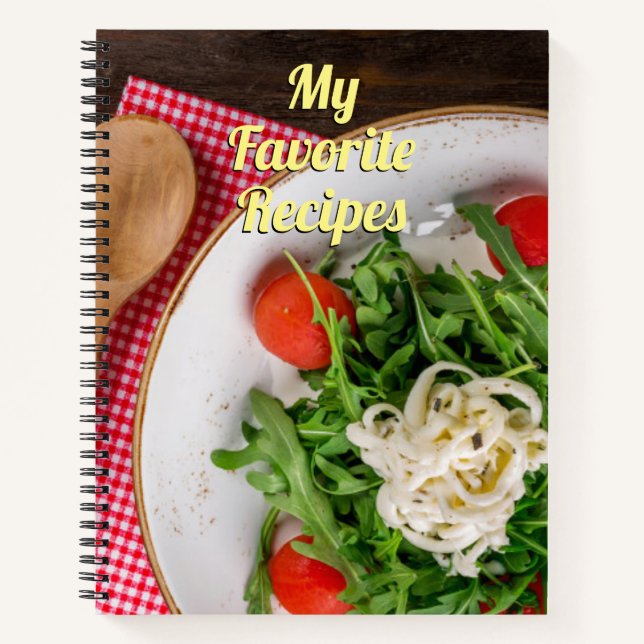 My Favorite Recipes Cherry Tomatoes Salad Notebook (Front)