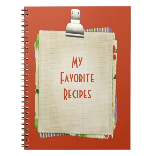 My Favorite Recipes Notebook