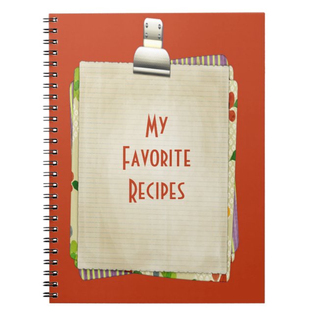 My Favorite Recipes Notebook (Front)