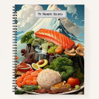 My Favorite Recipes Spiral bound Recipe  Notebook