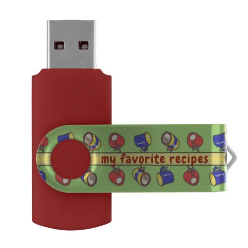 my favorite recipes USB by DAL Flash Drive