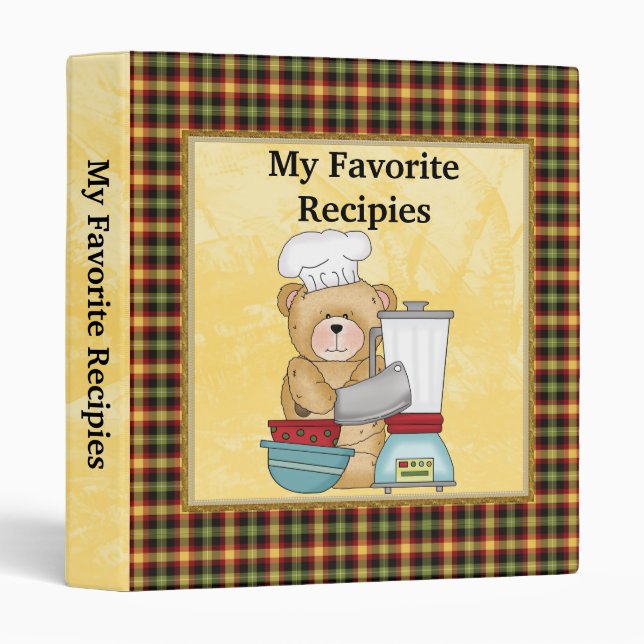 My Favorite Recipies Binder (Front/Spine)