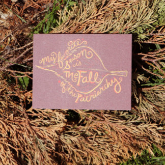 My Favorite season is the fall of the patriarchy Postcard