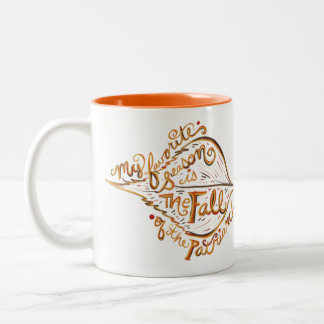 My Favorite season is the fall of the patriarchy Two-Tone Coffee Mug