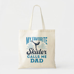 My Favorite Skating Calls Me Dad Figure Skating Tote Bag