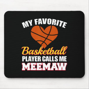 My Favorite Sketll Player Calls Me Meemaw Funny Me Mouse Pad