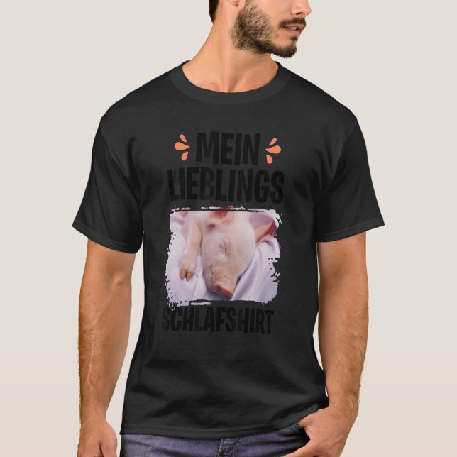 My Favorite Sleep  Teacup Pig Mini Pig T-Shirt (Front)