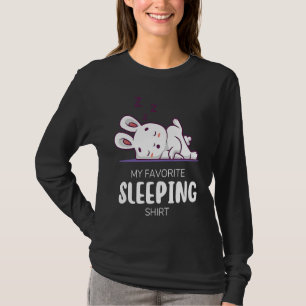 My Favorite Sleeping  Animal Sleeping  Rabbit T-Shirt