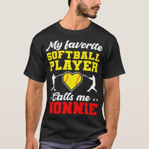My Favorite Softball Player Calls Me Nonnie T_Shirt