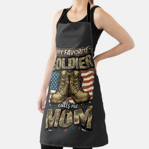 My favorite soldier calls me mom apron