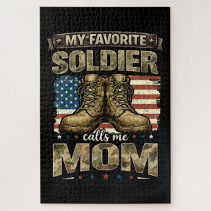 My favorite soldier calls me mom jigsaw puzzle