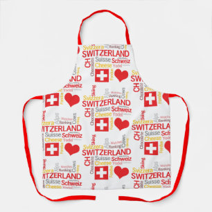 My Favorite Swiss Things Funny Apron