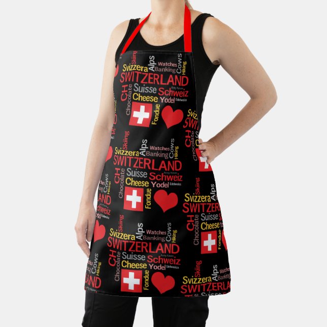My Favorite Swiss Things Funny Apron (Insitu)