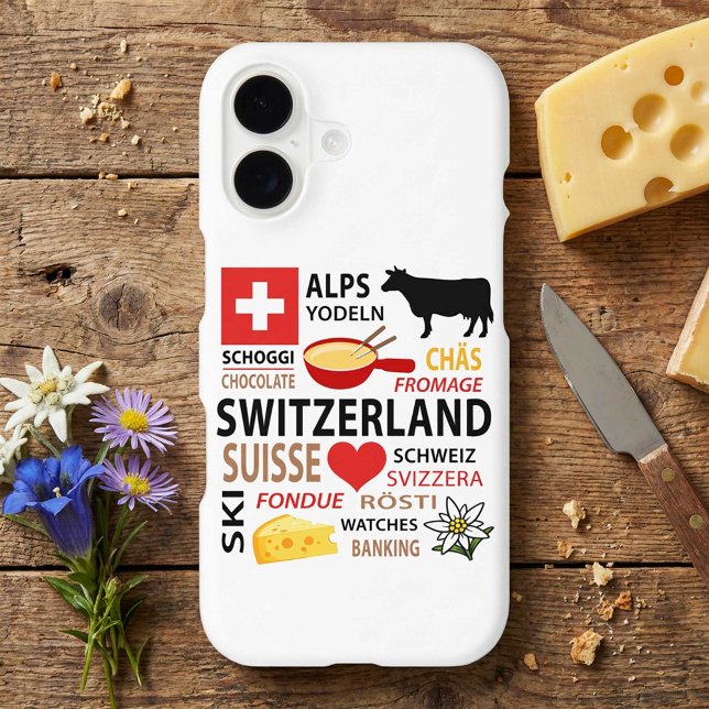My Favorite Swiss Things Funny Iphone Case (Creator Uploaded)