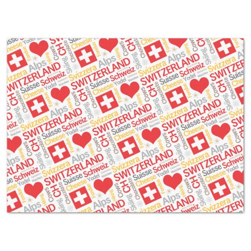 My Favorite Swiss Things Tissue Paper