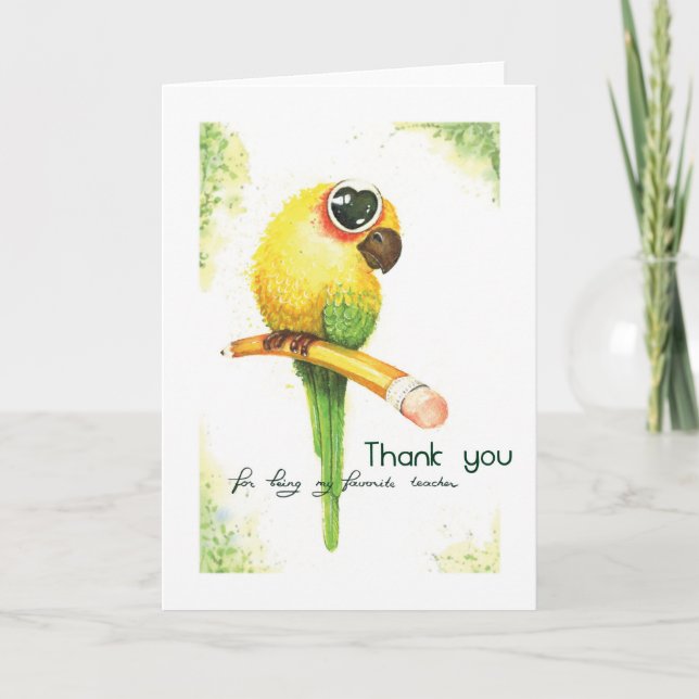 My Favorite Teacher Appreciation Card (Front)