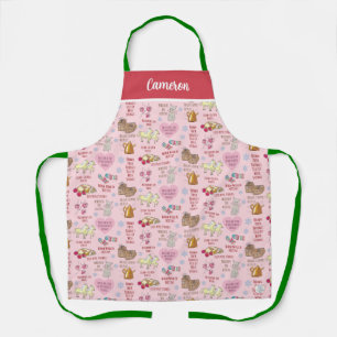 My Favorite Things Cute Nostalgic Retro Christmas Apron