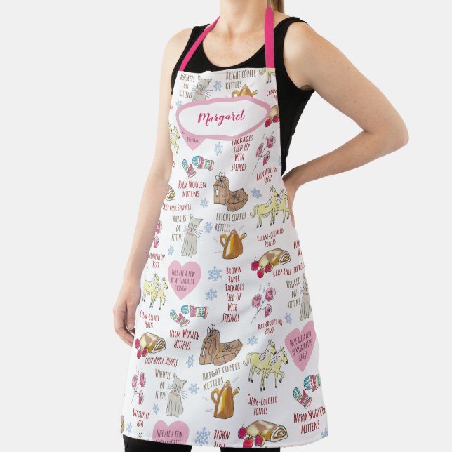 My Favorite Things Sound of Music Personalized Apron (Insitu)