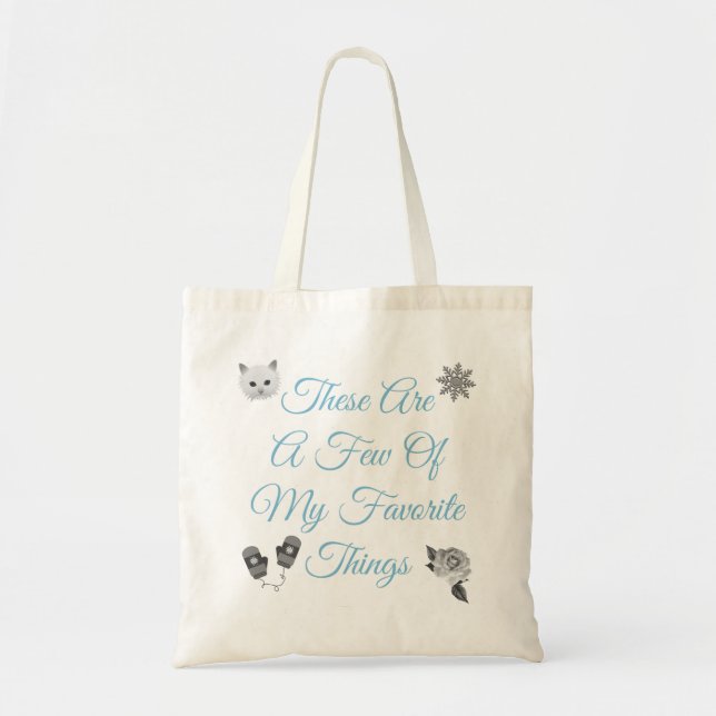 My Favorite Things Tote Bag (Front)