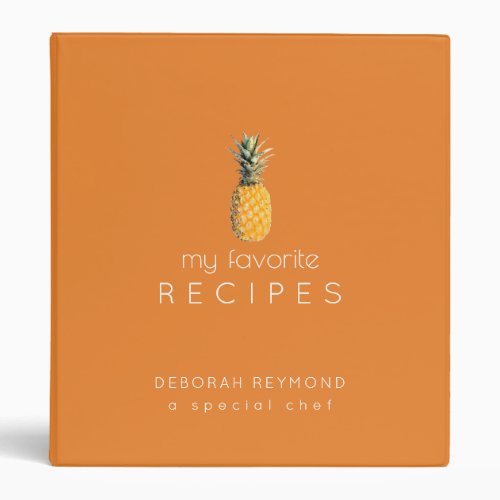 my favorite tropical recipes binder book