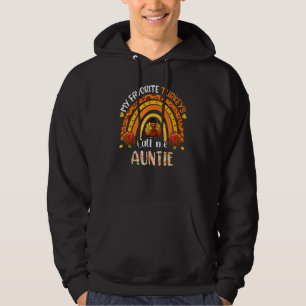 My Favorite Turkeys Call Me Auntie Thanksgiving Hoodie