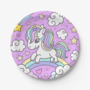 My Favorite Unicorn Paper Plates