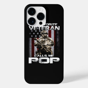My Favorite Veteran Calls Me POP Army Soldier iPhone 14 Pro Max Case