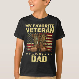 My Favorite Veteran Is My Dad Father Veterans Day T-Shirt