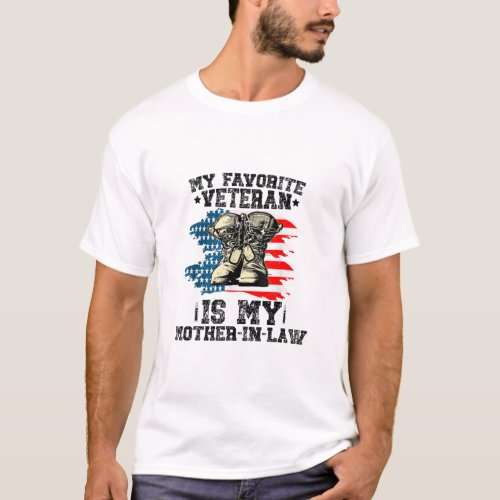 My Favorite Veteran Is My Mother_in_law  T_Shirt