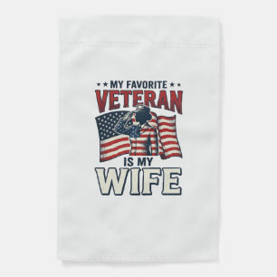 My Favorite Veteran Is My Wife Patriotic Shirt Des Garden Flag