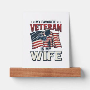 My Favorite Veteran Is My Wife Patriotic Shirt Des Picture Ledge
