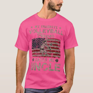 My Favorite Volleyball Player Calls Me Uncle Usa F T-Shirt