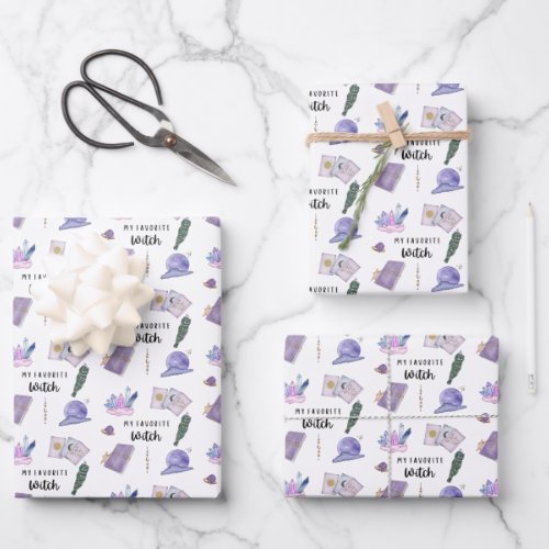 My Favorite Witch Wrapping Paper Sheets