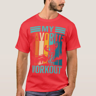 My Favorite Workout Motor Sled Snowmobile T-Shirt