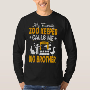 My Favorite Zoo Keeper Calls Me Big Brother Animal T-Shirt