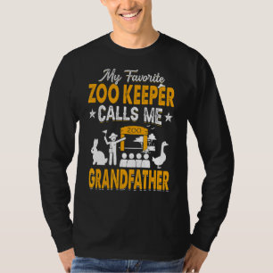My Favorite Zoo Keeper Calls Me Grandfather Animal T-Shirt