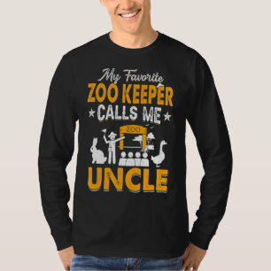 My Favorite Zoo Keeper Calls Me Uncle Animals Pap T-Shirt