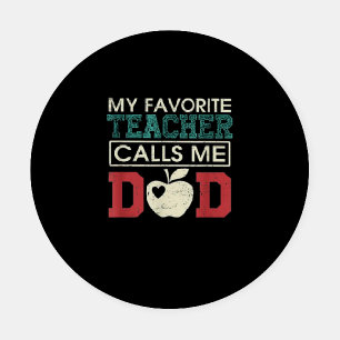 My Favourite Teacher Call Me Dad Gift For Father Coaster Set