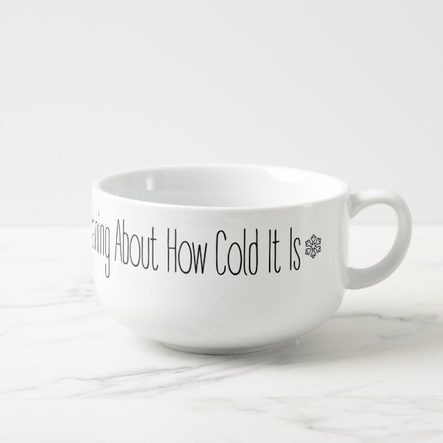 My Favourite Winter Sport Soup Mug (Left)