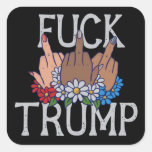 My Feelings on Donald Trump United we Stand Square Sticker