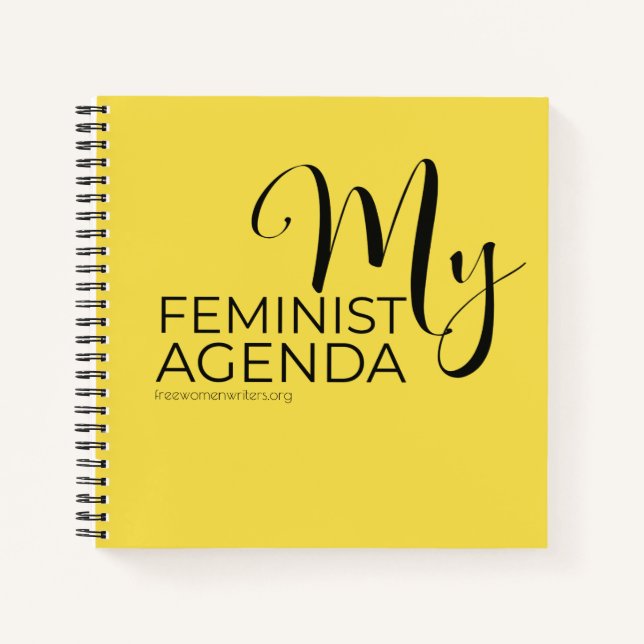 My feminist agenda notebook journal (Front)