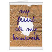 My Ferret Ate My Homework (Front)