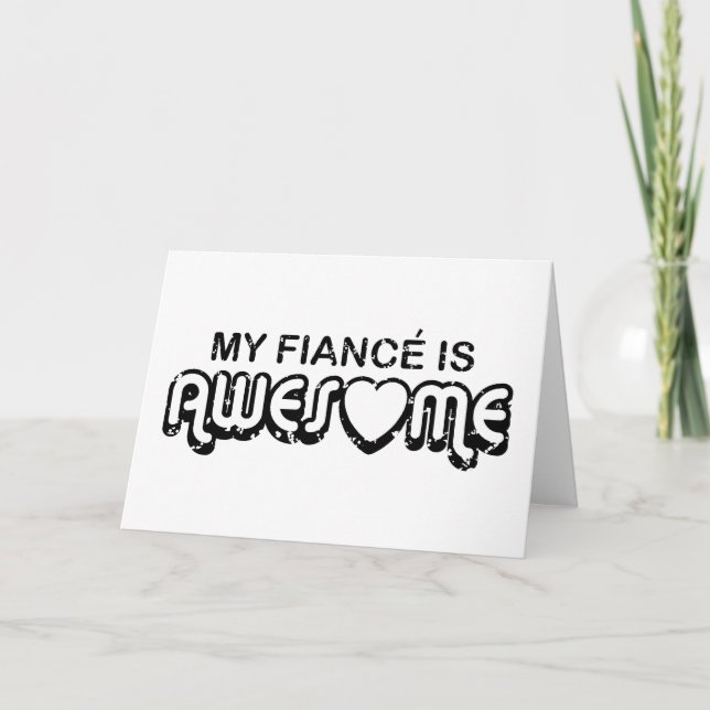 My Fiance is Awesome Holiday Card (Front)