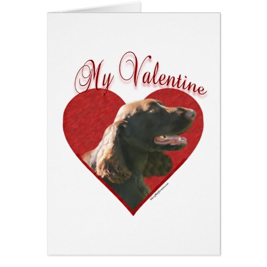 My Field Spaniel Valentine Cards (Front)