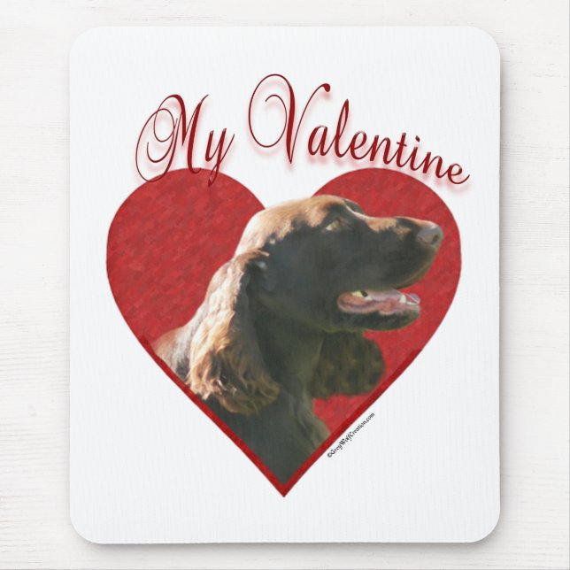 My Field Spaniel Valentine Mouse Pad (Front)