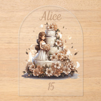 My Fifteen Year Celebration Acrylic Invitations