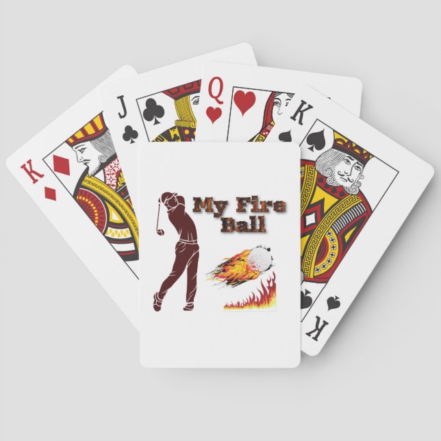 My Fire Ball – Unleash the Power of Golf! Poker Cards (Back)