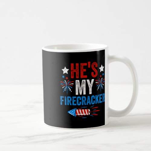 My Firecracker His And Hers 4th Of July Couples  Coffee Mug