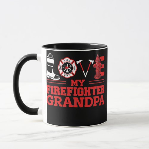 My Firefighter Grandpa For Fireman In Fathers Day Mug