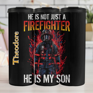 My Firefighter Son My Hero Thermal Tumbler